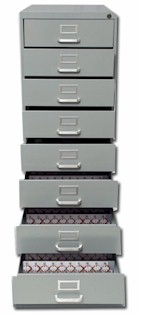 Telkee President Eight Drawer Cabinet 2000 Key Capacity Complete Two Tag System W/ All Accessories